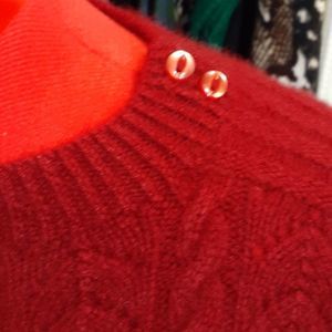 Plus Sz Vtg Janet MacLeod Hand Knit Pure Cashmere